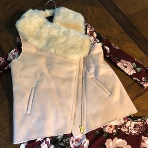 GB Girls faux fur fully lined fur zipper vest LAST FINAL PRICE SALE